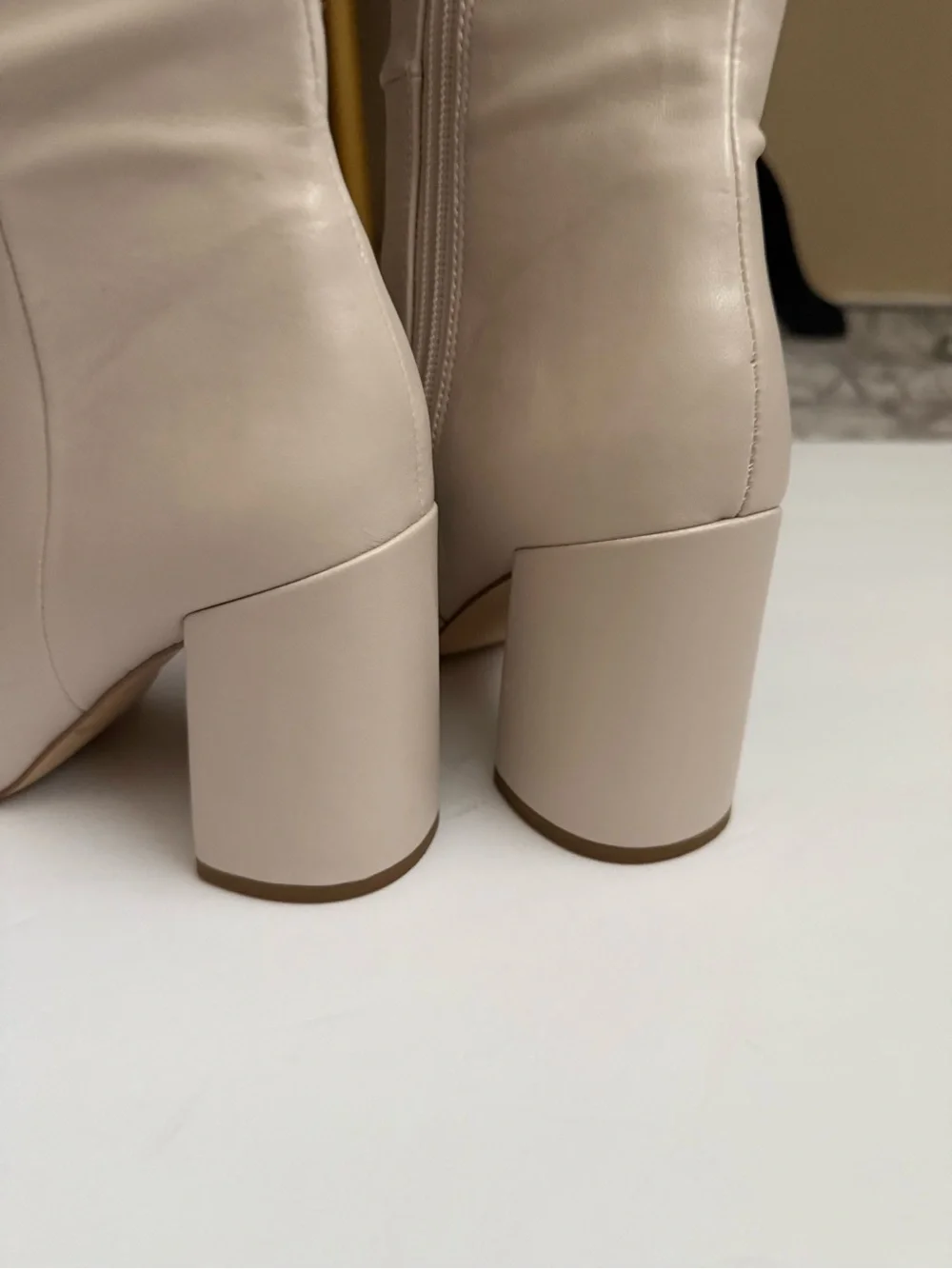 Steve Madden Cream Over-the-Knee Block Heel Boots